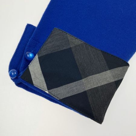  BLUE LABEL レディース コットンニット SIZE 38 55N24-151-25 ブルー