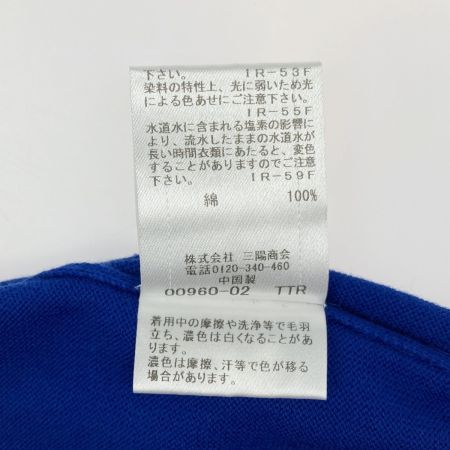  BLUE LABEL レディース コットンニット SIZE 38 55N24-151-25 ブルー