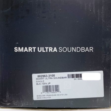  BOSE ボーズ スマートサウンドバー Smart Ultra Soundbar 882963-3100 ブラック 未開封