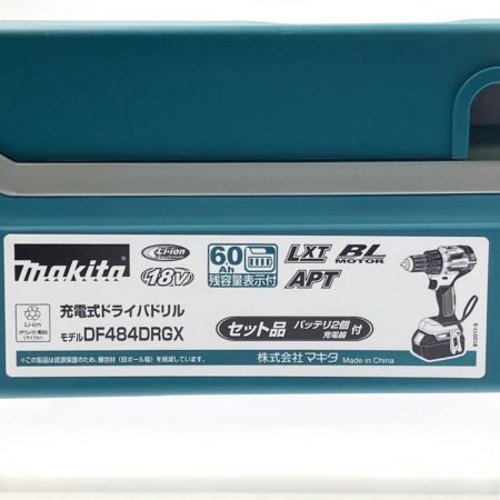  MAKITA マキタ 充電式ドライバドリル 18V 6.0Ah DF484DRGX