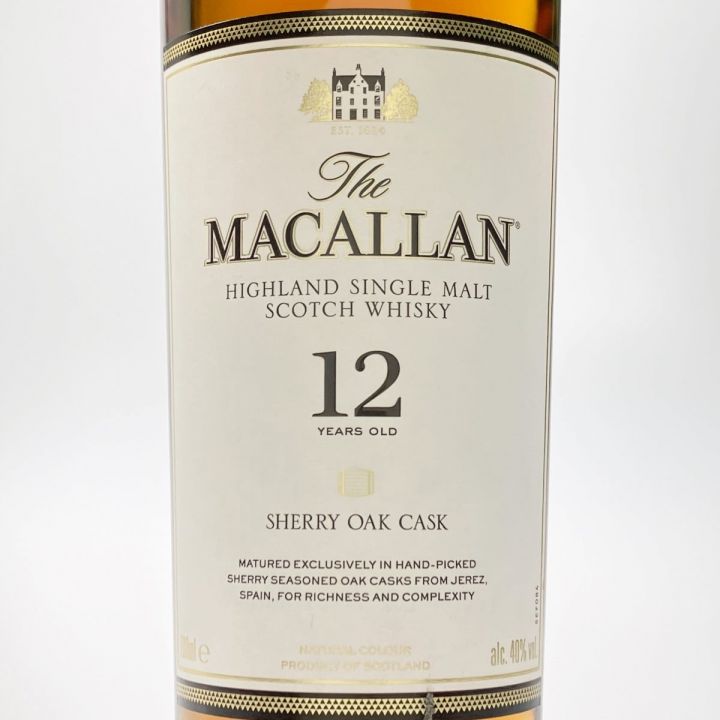 The MACALLAN マッカラン 12年 シェリーオークカスク 700ml 未開栓｜中古｜なんでもリサイクルビッグバン