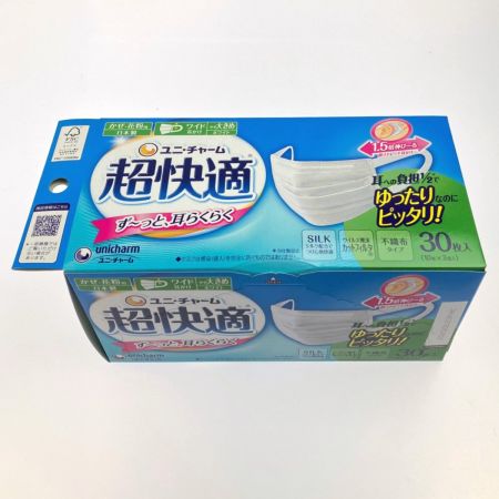  ユニ・チャーム 超快適 マスク プリーツタイプ やや大きめ 30枚入12箱セット