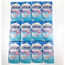 ▽▽ ユニ・チャーム 超快適 マスク プリーツタイプ ふつう 30枚入12箱セット Nランク