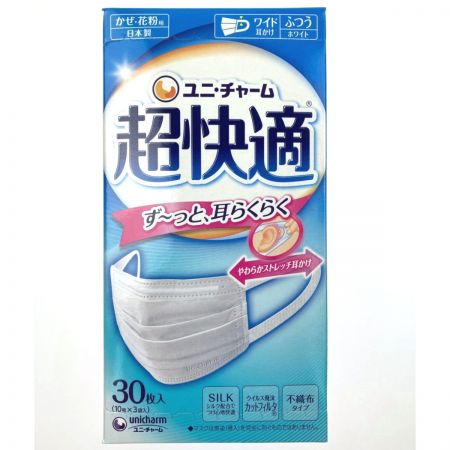  ユニ・チャーム 超快適 マスク プリーツタイプ ふつう 30枚入12箱セット