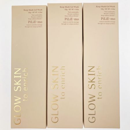  MEBIA PiLiE・mo ピリモ キープマスクジェルウォッシュ 洗顔料 130g 3本セット