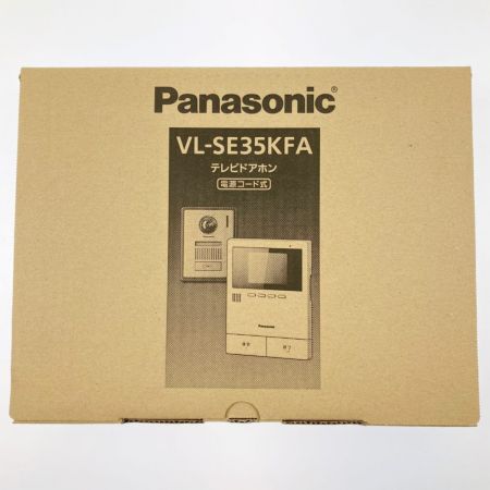  Panasonic パナソニック テレビドアホン 電源コード式 VL-SE35KFA 開封未使用品