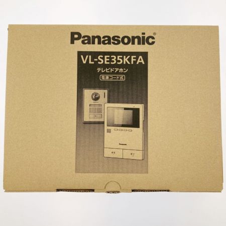  Panasonic パナソニック テレビドアホン 電源コード式 VL-SE35KFA 開封未使用品