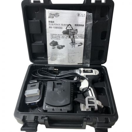€€ RETZ 充電式ドリルドライバ BS-108VDD-BFS ブラック×ホワイト