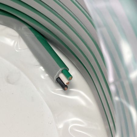  富士電線工業(FUJI ELECTRIC WIRE) VVFケーブル 公団用 黒白緑 3×2.0mm 100m 灰