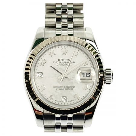  ROLEX ロレックス デイトジャスト 2Pダイヤ シェルダイヤル 179174