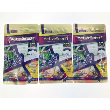  ベネシード アクティブシード・ワン LacFXα 60粒3袋セット 賞味期限2025.11