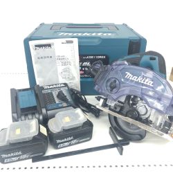 ДД MAKITA マキタ 防じん丸のこ　充電器・充電池2個・ケース付 コードレス式 125mm 18v KS511D グリーン Bランク