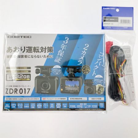  コムテック GPS搭載 高性能ドライブレコーダー 駐車監視・直接配線コード付属 ZDR017/HDROP-14 未開封品