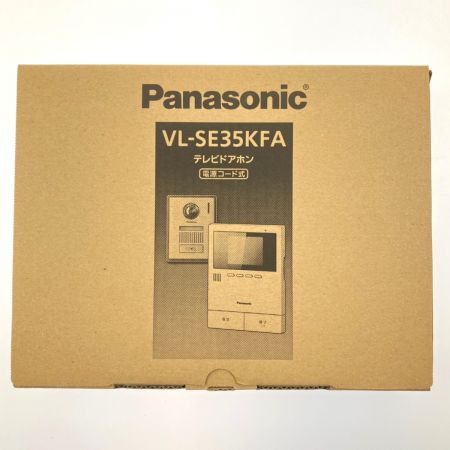  Panasonic パナソニック テレビドアホン 電源コード式 VL-SE35KFA 開封未使用品