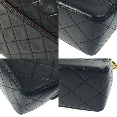  CHANEL シャネル ショルダーバッグ マトラッセ ラムスキン チェーン ポーチ付 A2200 ブラック