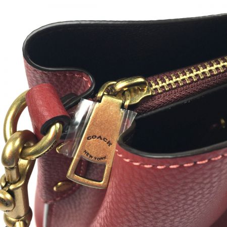  COACH コーチ 2WAYバッグ ウィロウ バケット バッグ カラーブロック C3766 レッド