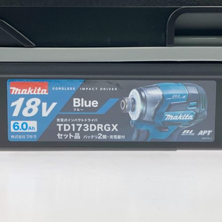  MAKITA マキタ 充電式インパクトドライバ 18V 6.0Ah TD173DRGX ブルー 開封未使用品