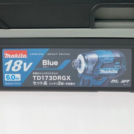  MAKITA マキタ 充電式インパクトドライバ 18V 6.0Ah TD173DRGX ブルー 開封未使用品
