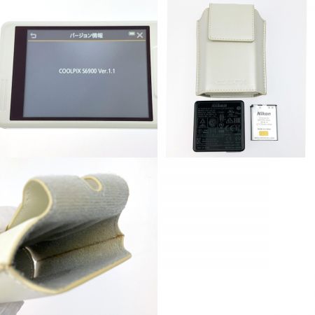  Nikon ニコン COOLPIX コンパクトデジタルカメラ S6900 ナチュラルホワイト