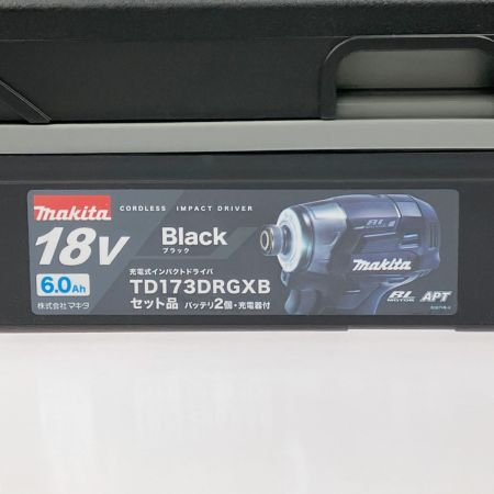 MAKITA マキタ 充電式インパクトドライバ 18V 6.0Ah TD173DRGXB ブラック 開封未使用品