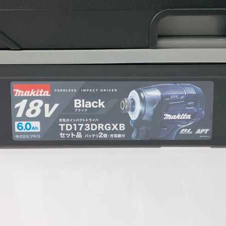  MAKITA マキタ 充電式インパクトドライバ 18V 6.0Ah TD173DRGXB ブラック 開封未使用品