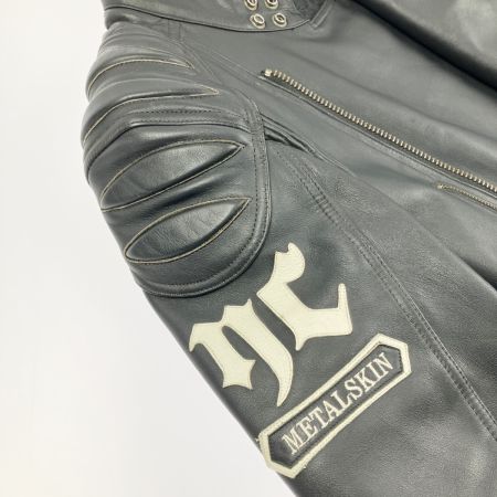  YELLOW CORN イエローコーン ライダース レザージャケット シングル プロテクター 対応 SIZE L ブラック