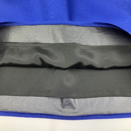  icB ポリウレタンコーティング タイトスカート ひざ丈 size2 300365 3804085 ブルー 未使用品