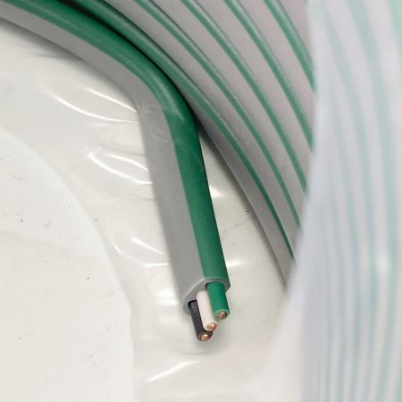  富士電線工業(FUJI ELECTRIC WIRE) VVFケーブル 公団用 黒白緑 3×2.0mm 100m 灰