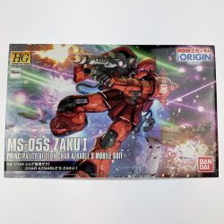 ▽▽ BANDAI バンダイ HG 1/144 THE ORIGIN MS-05S シャア専用ザクI 未組立品 Nランク