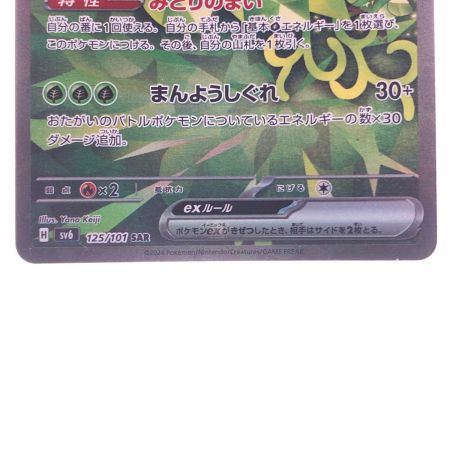   ポケモンカード オーガポン みどりのめんex 125/101SAR ポケカ