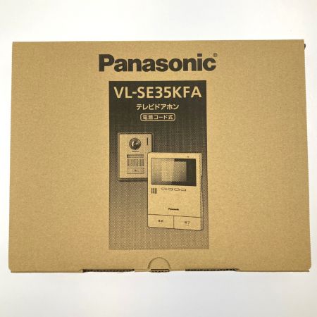  Panasonic パナソニック テレビドアホン 電源コード式 VL-SE35KFA 開封未使用品