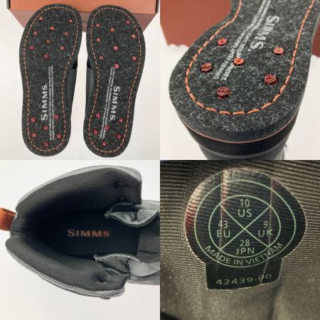  SIMMS TRIBUTARY BOOT FELT UK9 ウエーディングブーツ striker grey 未使用品加工有