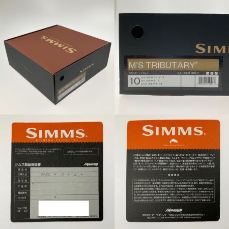  SIMMS TRIBUTARY BOOT FELT UK9 ウエーディングブーツ striker grey 未使用品加工有