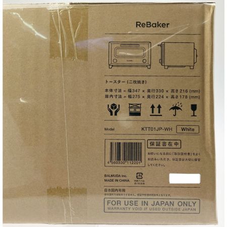  BALMUDA バルミューダ ReBaker リベイクトースター KTT01JP-WH 未開封