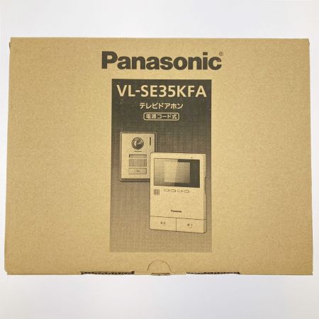  Panasonic パナソニック テレビドアホン 電源コード式 VL-SE35KFA 開封未使用品