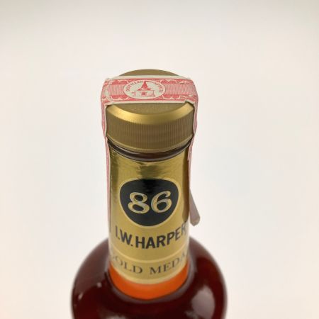   バーボン  I.W.HARPER GOLD MEDAL 86 750ml 43％  未開栓