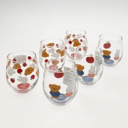 ▽▽  miffy and boris ミッフィー ボリス ぽってりタンブラー 6コセット 箱なし Sランク