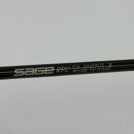 sage セージ フライロッド GraphiteⅢ #4 LINE 7’6’’ 2 11/16OZ. 竿袋・ケース付 釣り フィッシング RPL+476