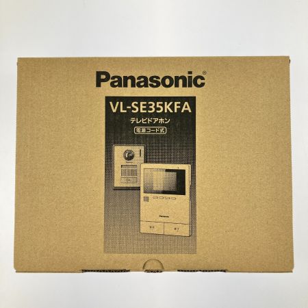  Panasonic パナソニック テレビドアホン 電源コード式 VL-SE35KFA 開封未使用品