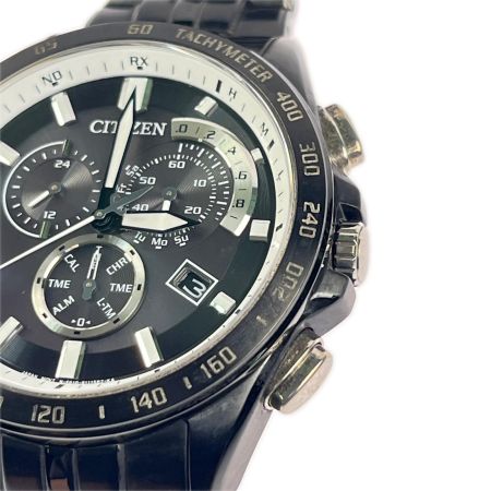  CITIZEN シチズン シチズンコレクション エコ・ドライブ電波時計 クロノグラフ E610-S076641