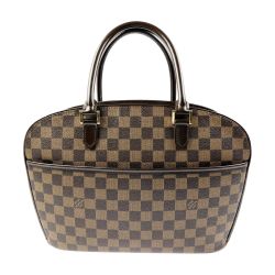▽▽ LOUIS VUITTON ルイヴィトン ハンドバッグ ダミエ サリア オリゾンタル N51282 ブラウン Cランク