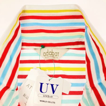  adabat アダバット レディース ゴルフウェア SIZE 42 マルチボーダー 開封未使用品