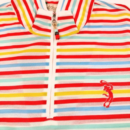  adabat アダバット レディース ゴルフウェア SIZE 42 マルチボーダー 開封未使用品