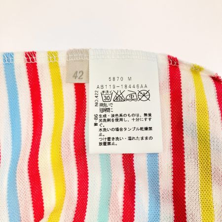  adabat アダバット レディース ゴルフウェア SIZE 42 マルチボーダー 開封未使用品