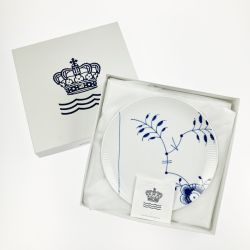 ▽▽ ROYAL COPENHAGEN ロイヤル・コペンハーゲン ブルーフルーテッド メガクーププレート 洋食器  開封未使用品 Sランク