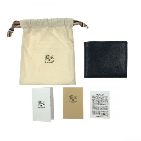  IL BISONTE イルビゾンテ 2つ折り財布 411853 ブラック