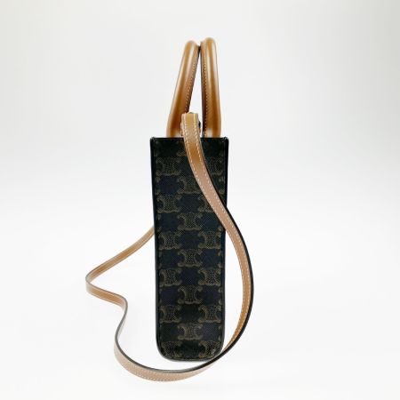  CELINE セリーヌ 2WAYバッグ トリオンフ ミニ バーティカル カバ 194372BZK.04LU ブラウン