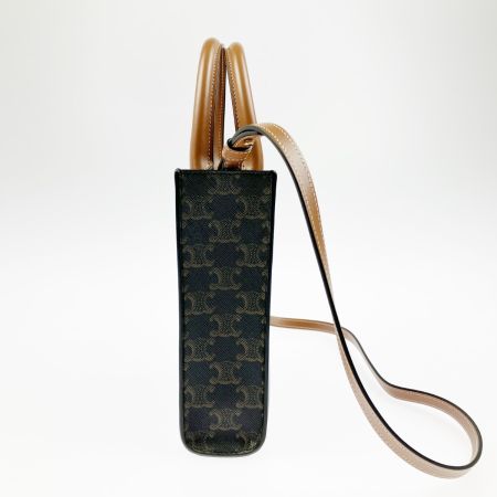  CELINE セリーヌ 2WAYバッグ トリオンフ ミニ バーティカル カバ 194372BZK.04LU ブラウン