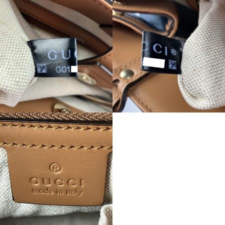  GUCCI グッチ クラフト デニム トートバッグ  348715 ブルー x ブラウン
