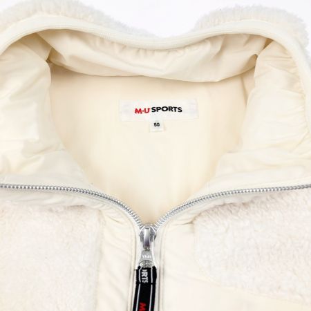   レディース ゴルフウェア M.U SPORTS フリース  ホワイト サイズ 50  ホワイト